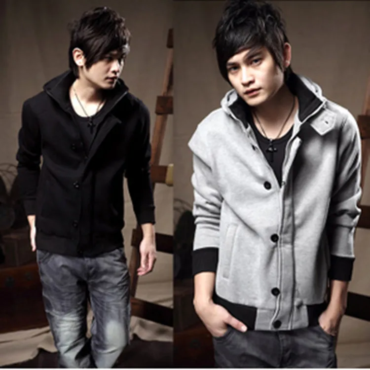 Fashion men coat of cultivate one's morality leisure men's fleece han edition hooded cardigan male | Мужская одежда