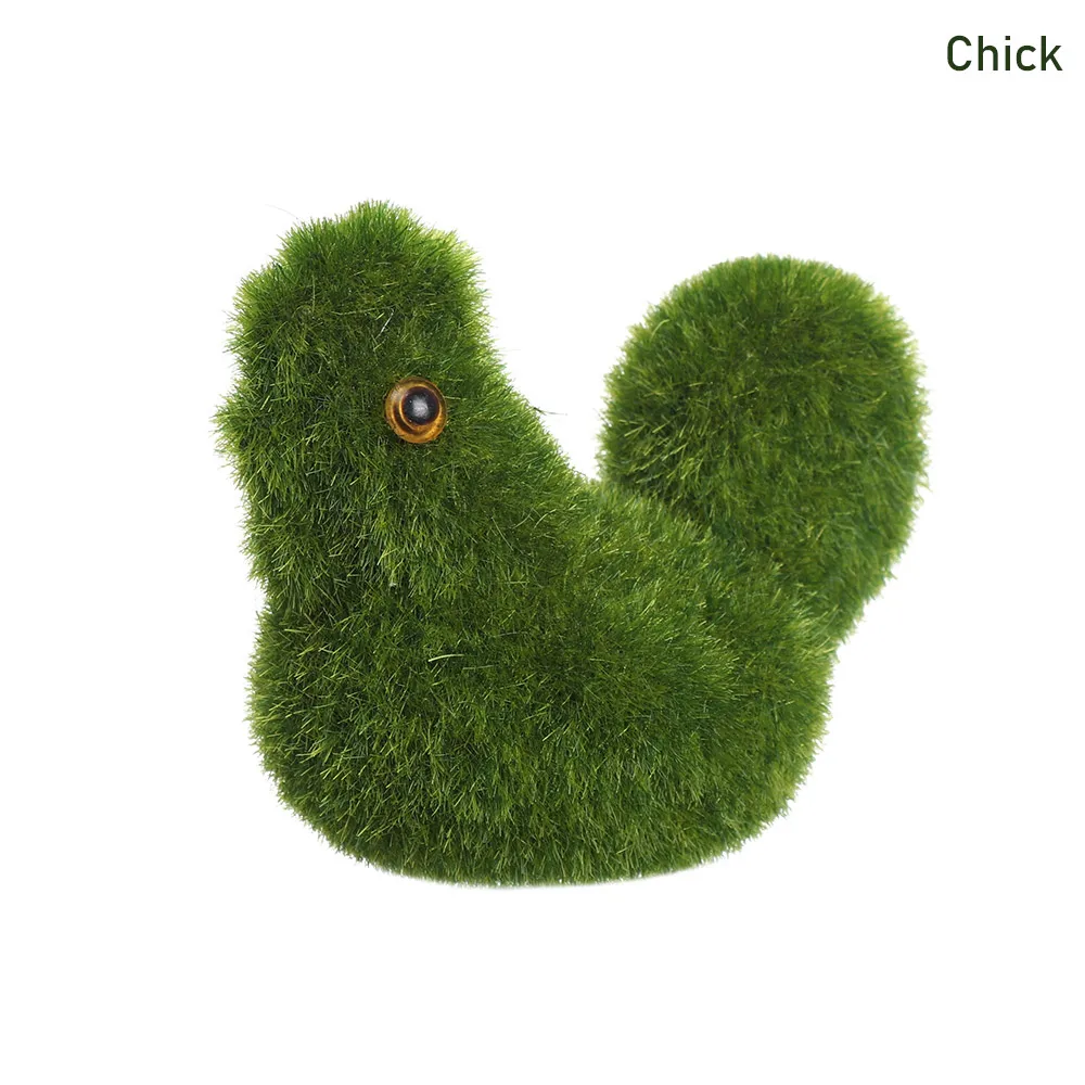 chick Ручная работа, искусственный газон, трава, животное, Пасхальный кролик, для дома, офиса, орнамент, новинка, для комнаты, офиса, Декор, Пасхальный кролик, ручная работа, подарок - Цвет: chick