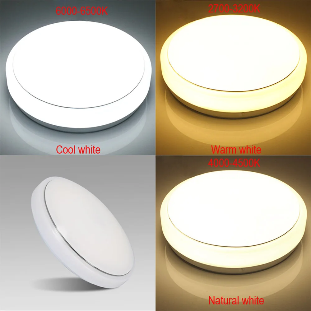 

JIAWEN 24W Wifi LED Ceiling Light Cool white+ Natural white+Warm white Smart LED Lamp AC100 - 240V