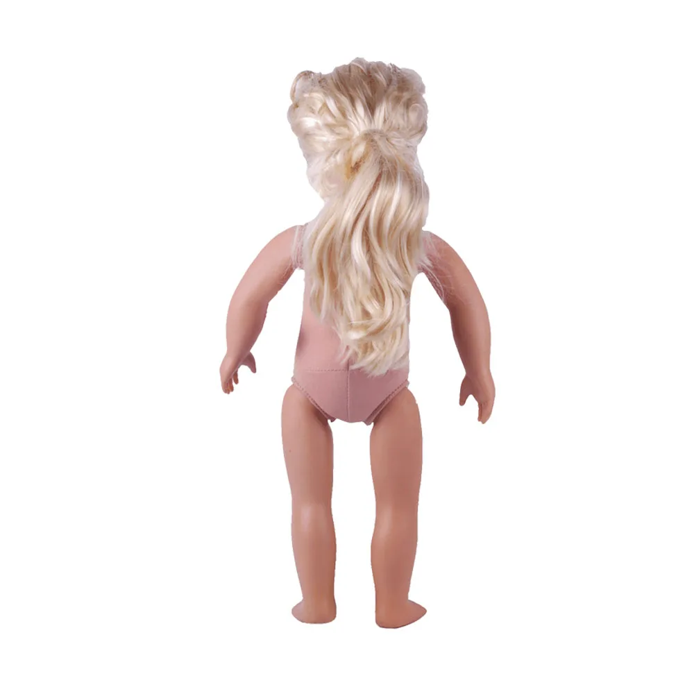 LUCKDOLL 18 дюймов блонд/каштановые волосы 45 см кукла девочка игрушки поколение