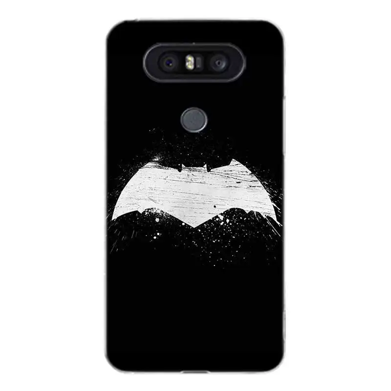 Batman Logo Painted Pattern Soft Rubber Case For LG Q8 Q7 Q6 G6 G7 G5 G4 V40 V30 V20 V10 K8 K10 2018 2017 Cover |