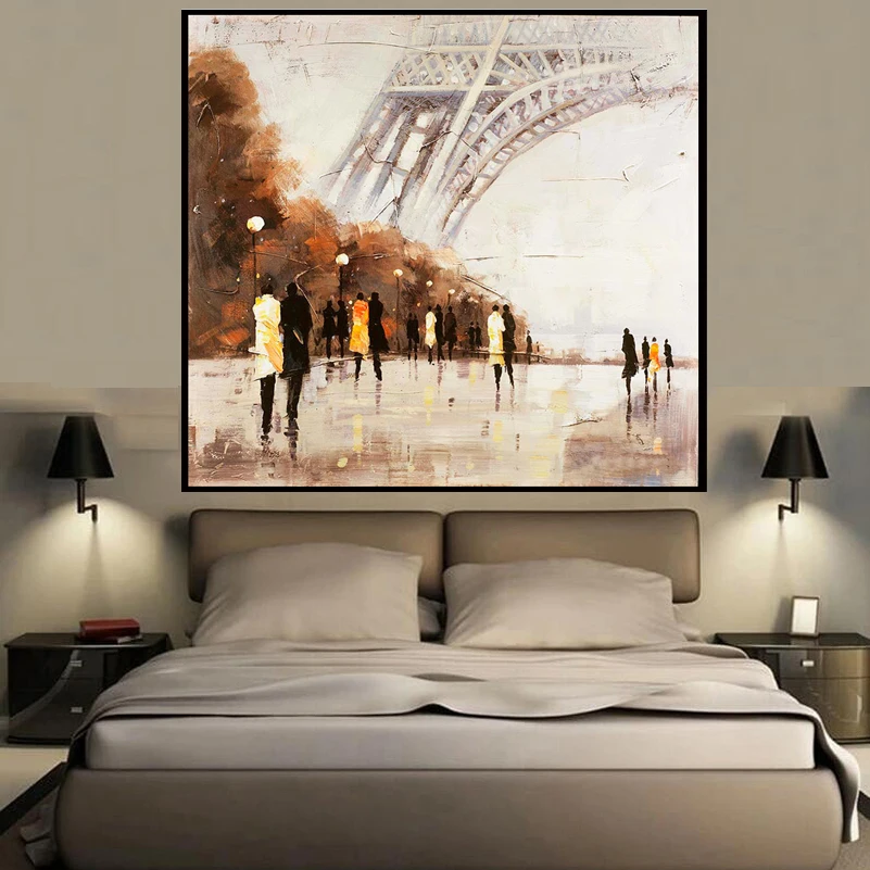 Абстрактный стиль знаменитое здание HD украшение на стену живопись маслом