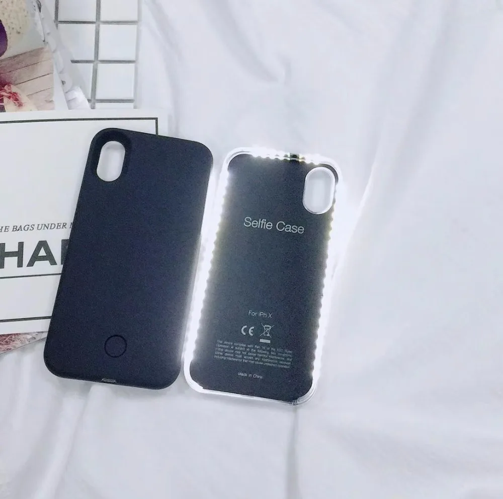 Светящийся чехол для селфи 1-го поколения iPhone 11 Pro Max X Xs XR 8 7 6 6s Plus чехол-накладка