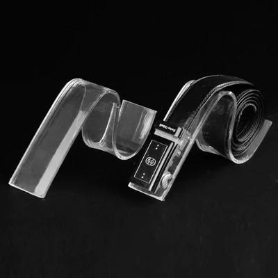 

TONVIC 20 Clear View Plastic Shoe Display Belt Stand Holder