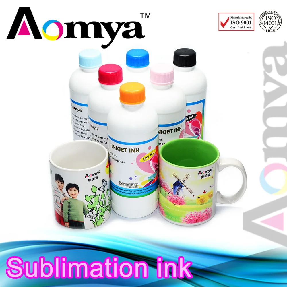 Aomya 4 шт./компл. 4Cx250ML Специализированные чернила для теплопередачи Epson DX5 DX6 DX7