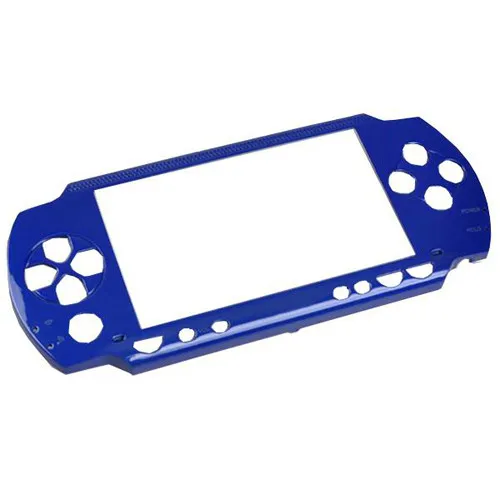 Синий чехол для ремонта с полным корпусом + Сменные кнопки консоли Sony PSP 1000|case