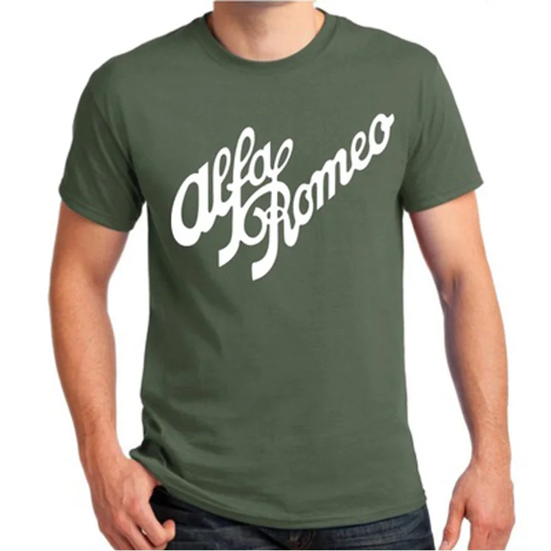 Alfa Romeo сценарий в красных классические футболки футболка итальянские Camiseta