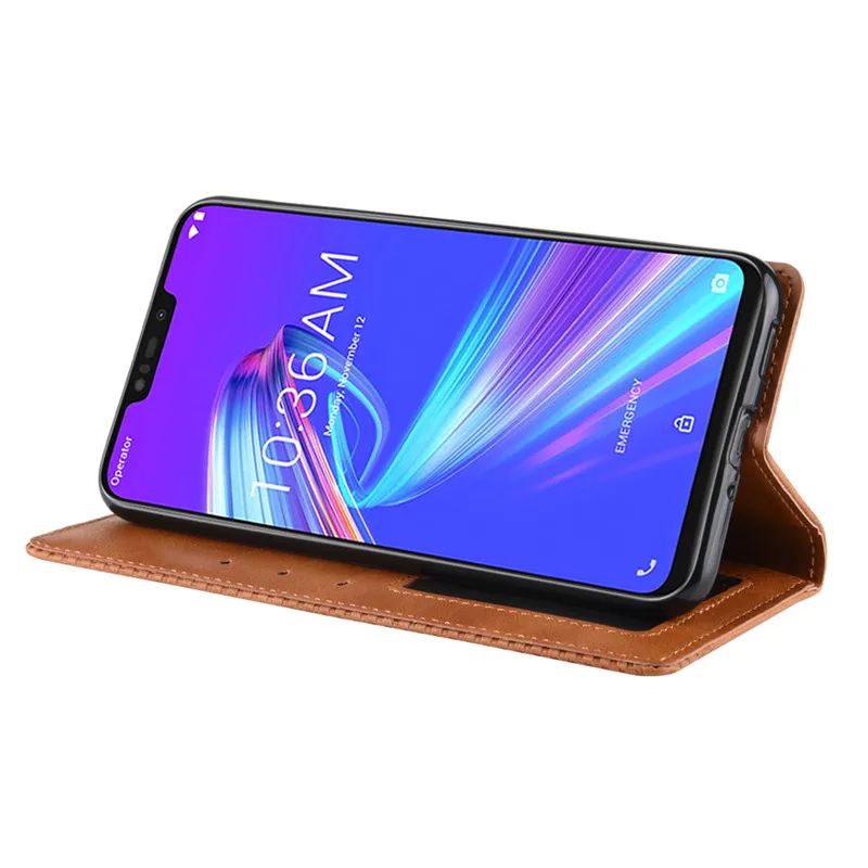 Flip Cover Asus Zenfone Max Pro M2 ZB631KL Case Wallet Card Stand Magnetic For ZB633KL Phone Cases | Мобильные телефоны и
