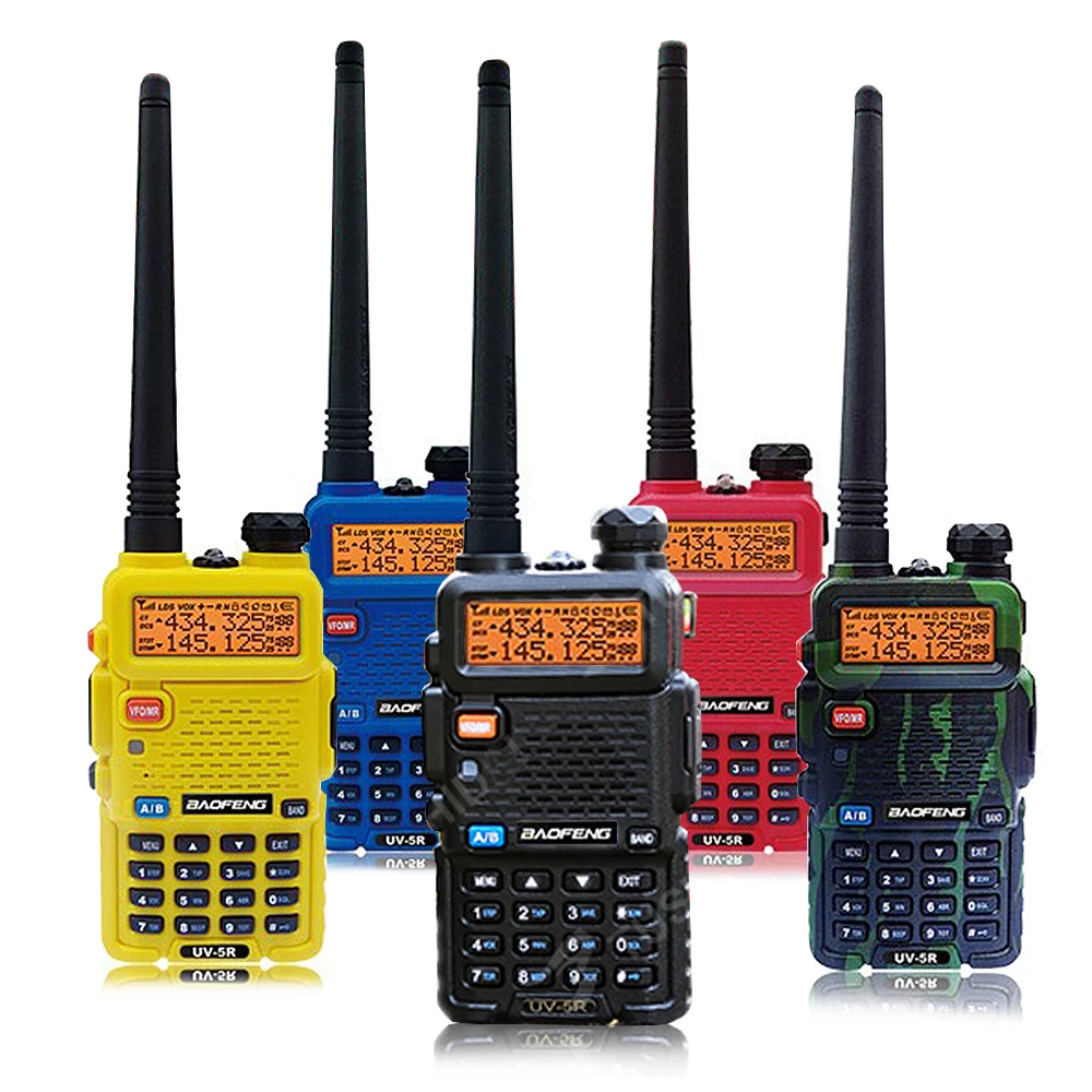 6 шт. Baofeng UV-5R Двухканальные рации до 128 каналов FM трансивер Dual-Band DTMF 128 каналов памяти рации