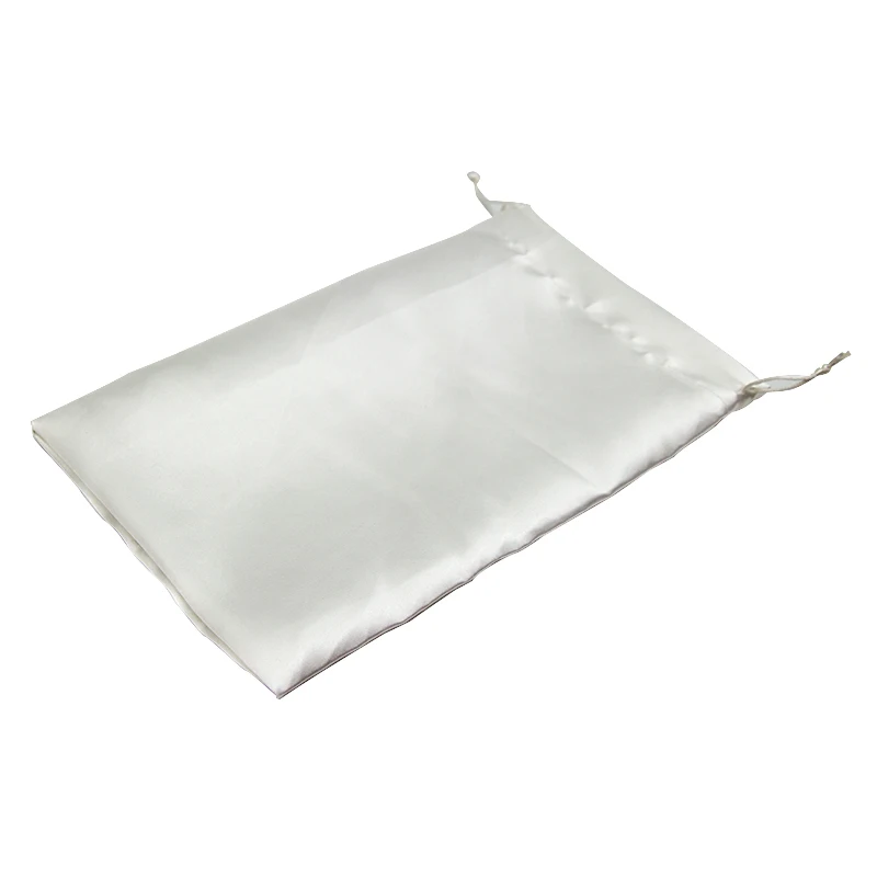 Черный или ярко-розовый Подарочный атласный пакет пустая полиэфирная шелковая