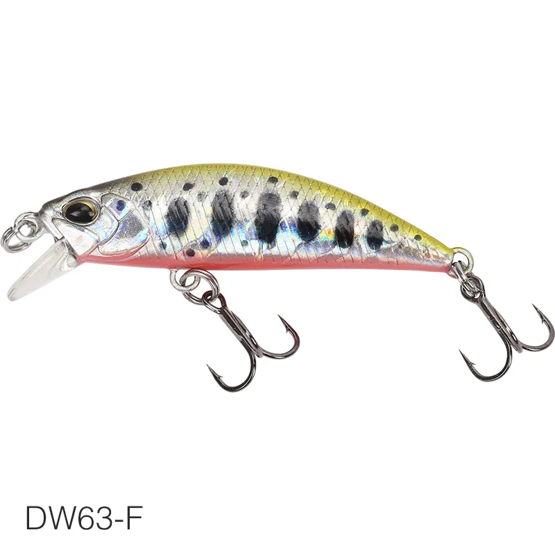 DW63-F TSURINOYA для рыбалки приманки DW63 50 мм 5g опускается на дно воды мини блесна жесткая приманка искусственная приманка маленький Приманка Карандаш воблер, твердая приманка - Цвет: DW63-F