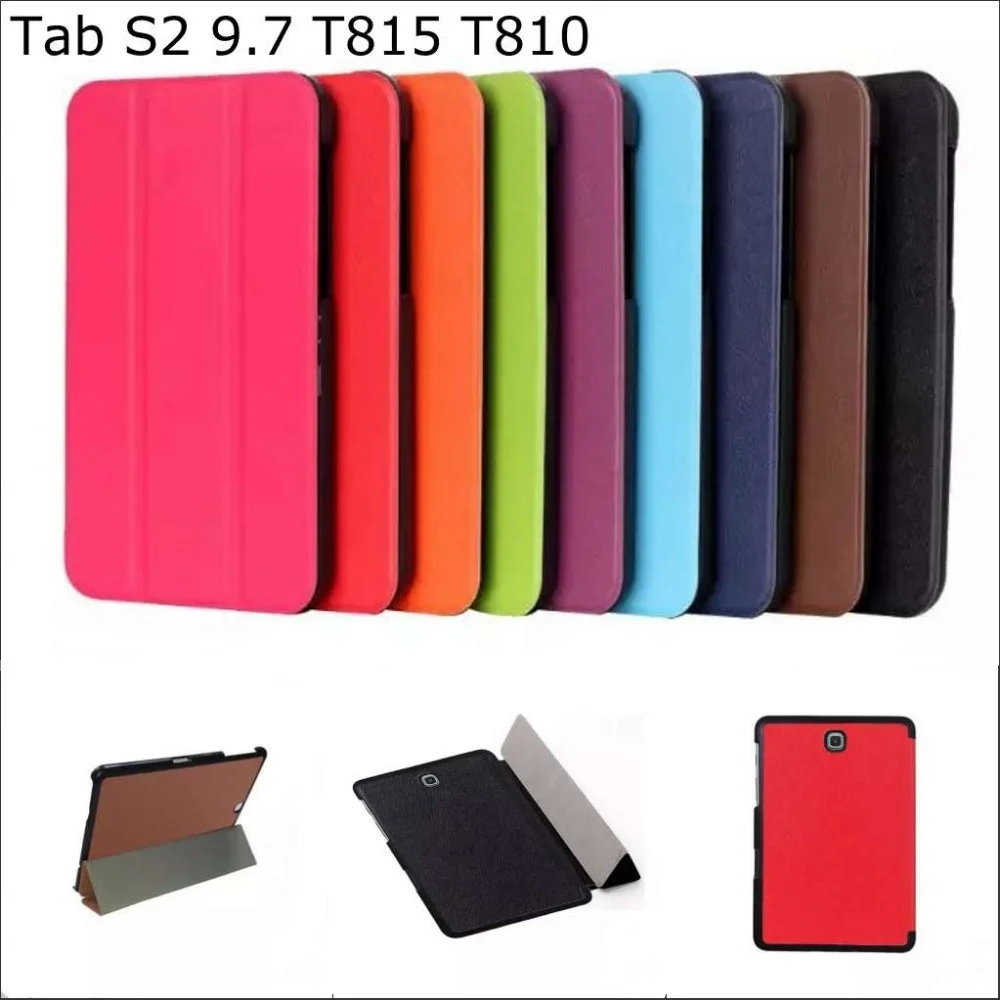 Чехол для Samsung Galaxy Tab S2 9 7 T810 T815 SM откидной из искусственной кожи с подставкой T815|smart