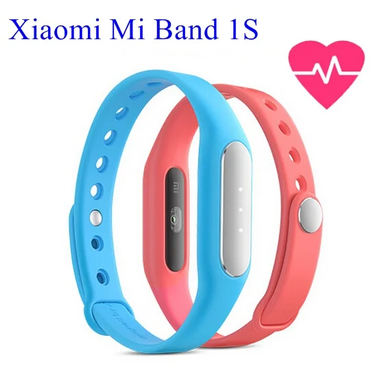 100% Original Mi Band 1S Bracelet MiBand Bluetooth IP67 Waterproof Smart Wristbands Heart Rate Monitor