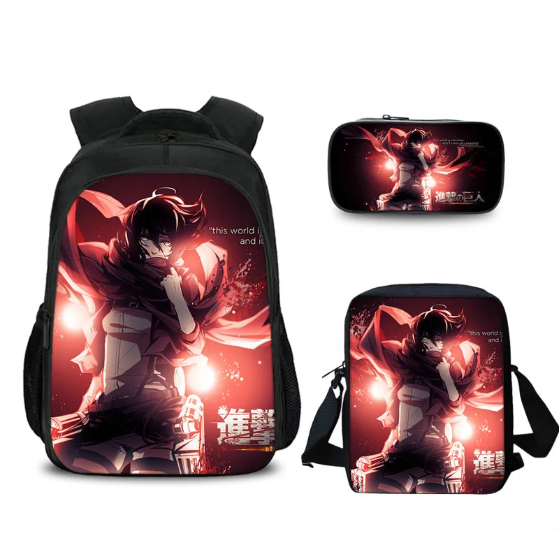 Хит продаж 3 шт. школьная сумка для мальчиков и девочек на плечо рюкзак пенал