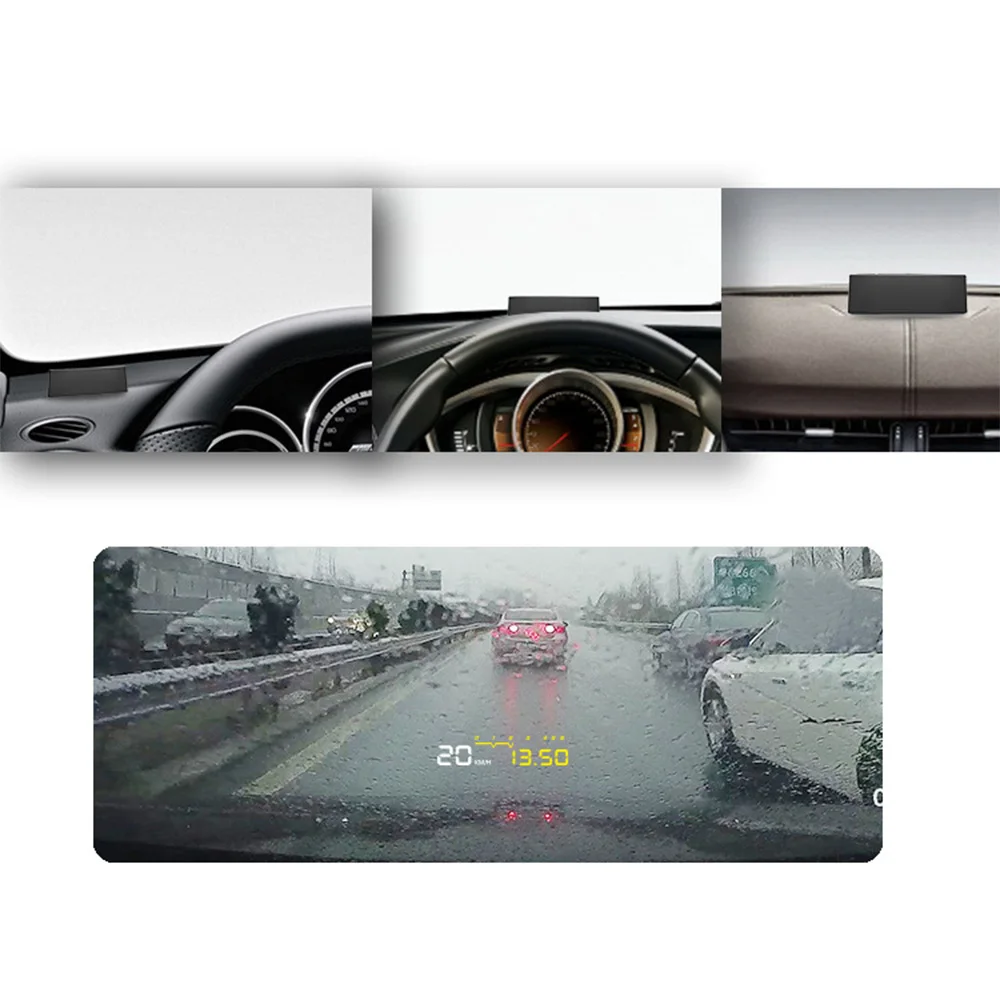 ГОРЯЧАЯ АВТО HUD Дисплей вверх OBD II EOBD Авто Цифровой Автомобильный спидометр для Audi