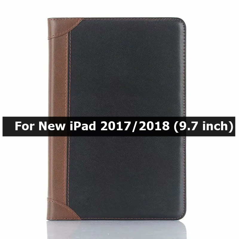 Black C Чехол для iPad Air 1 Air 2 5th 6, iPad 9,7, Чехол для iPad Pro, смарт-кожаный чехол с подставкой для карт, чехол kimTHmall - Цвет: Black C