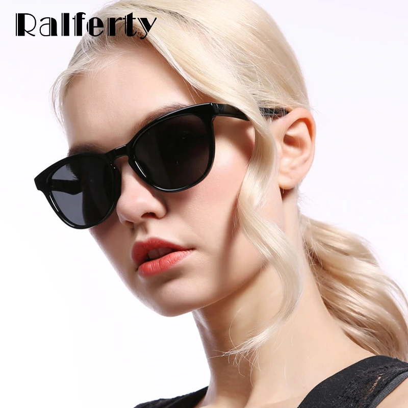 Ralferty, Винтажные Солнцезащитные очки, женские, поляризационные, UV400, солнцезащитные очки, для девушек, кошачий глаз, черепаха, коричневые линзы, солнцезащитные очки, ретро очки, D201925