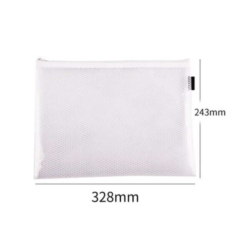 

2Pcs/Lot High Quality EVA A4 File Folder Soft Plastic Zipper Bag Eco-friendly Document Bag ; 328*243mm