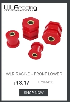 WLR RACING-передний рычаг управления втулка комплект для VW Beetle 98-06/Golf 85-06/Jetta 85-06 полиуретан черный, красный WLR-CAB01