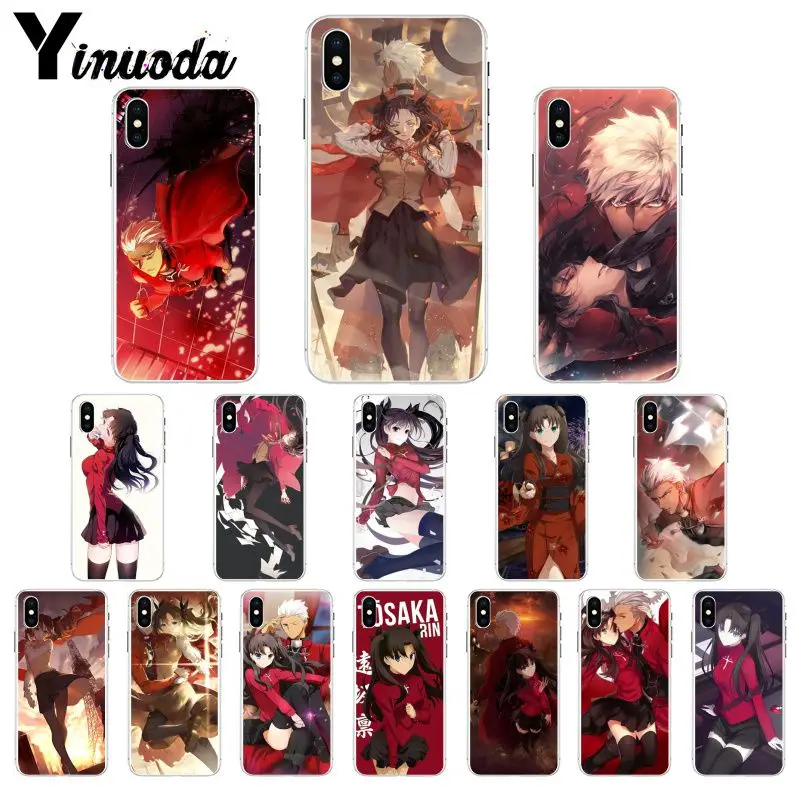11pro MAX Fate Stay Night Rin Tohsaka & Archer TPU мягкий чехол для мобильного телефона iPhone X XS 6 6S 7 7plus 8