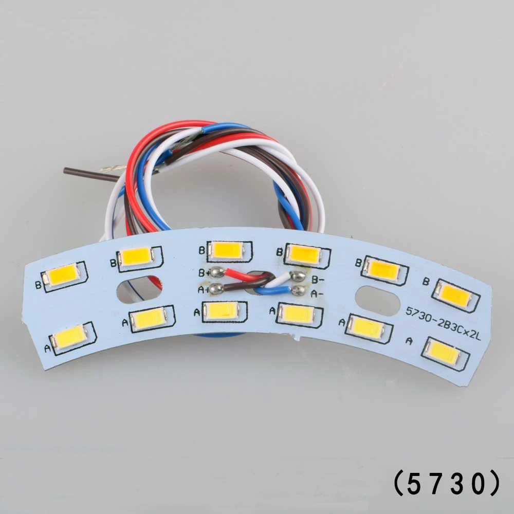 5730 SMD двойной цвет светодиодный источник света 3 W + M10 83 мм веером теплый белый и