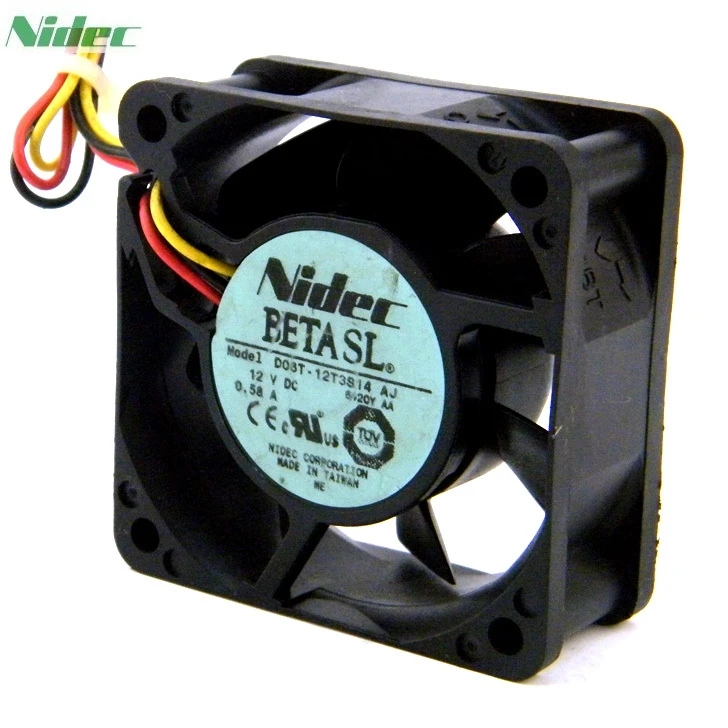 Nidec D06T 12T3S14 6 см 60 мм 60*60*25 6025 12 В 0.58A корпус компьютера Вентилятор охлаждения