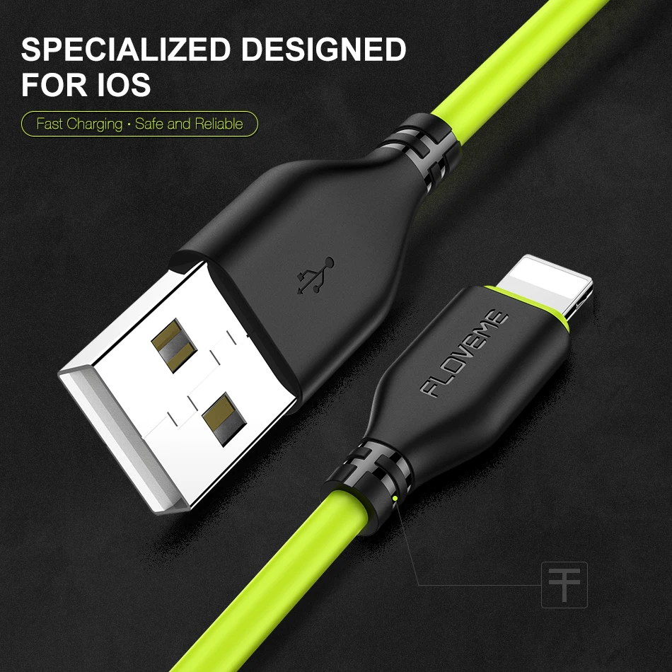 USB кабель FLOVEME для iPhone 7 8X0 3 A зарядки и синхронизации мобильных телефонов Apple 10 6 8