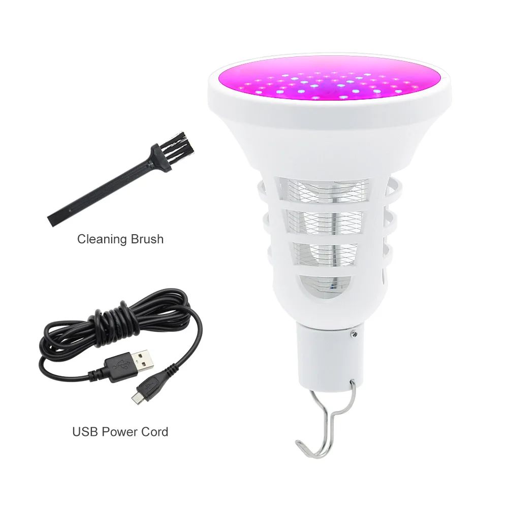 Полный спектр светодиодный завода светать светильник E27 220 В насекомых Fly Mosquito