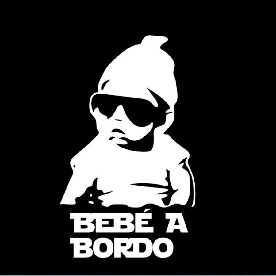 Виниловая наклейка испанский на автомобиль Bebe a борт предупреПредупреждение