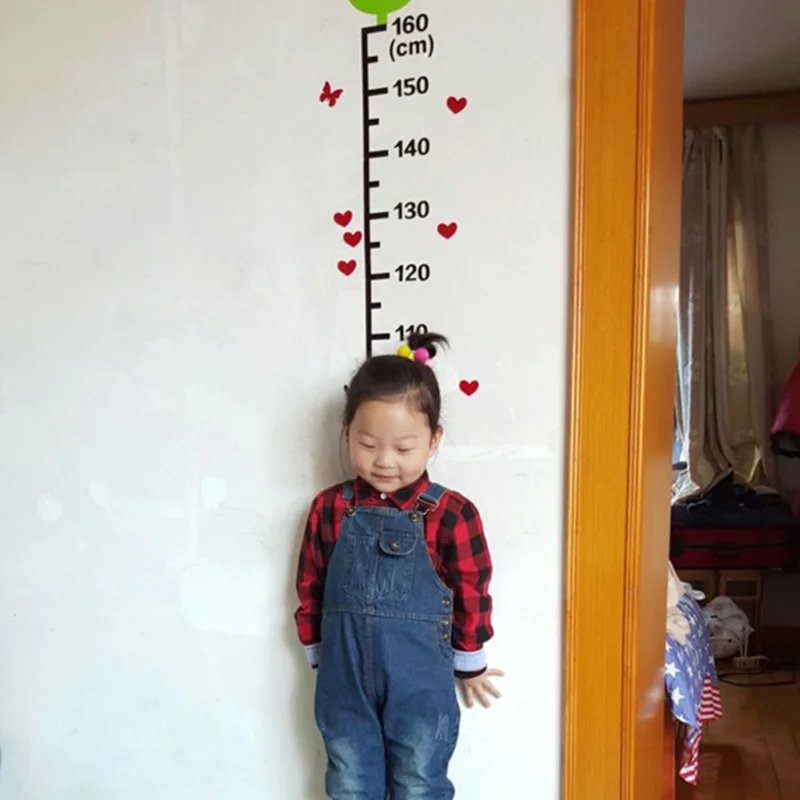 Художественные подарки для детей 1,6 м 1,8 м дерево бутон домашняя Наклейка Настенная Наклейка в детскую садику 3D акриловая таблица роста ребенка