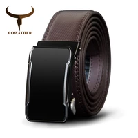 cowather cow genuine leather belt top quality alloy buckle men belts automatic buckle cowhide male strap black brown straps