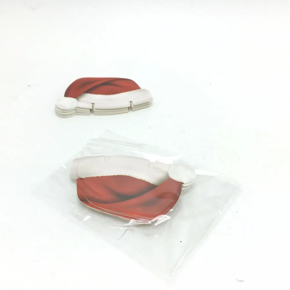 10 шт./лот рождественские украшения шапки шампанское стеклянное украшение картон