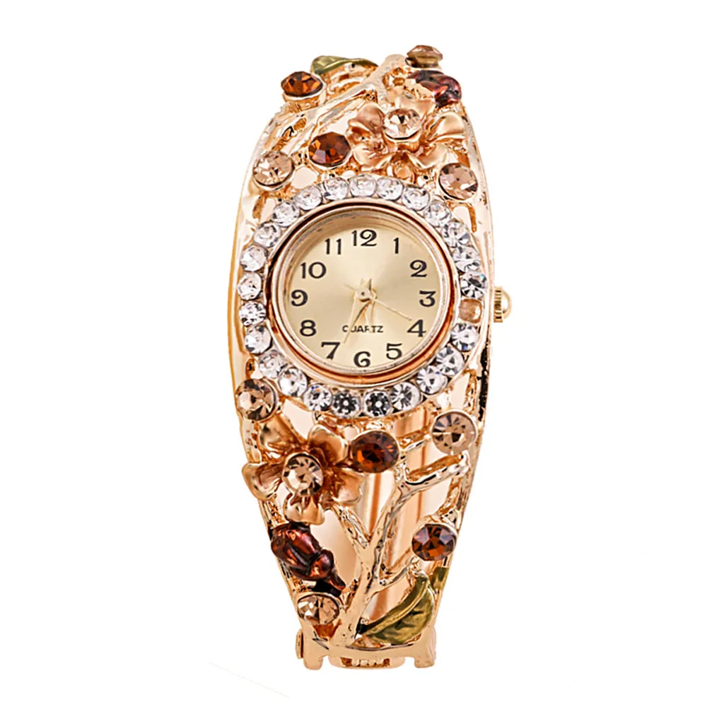 Женские наручные часы Duobla роскошные круглые с полностью бриллиантовым браслетом