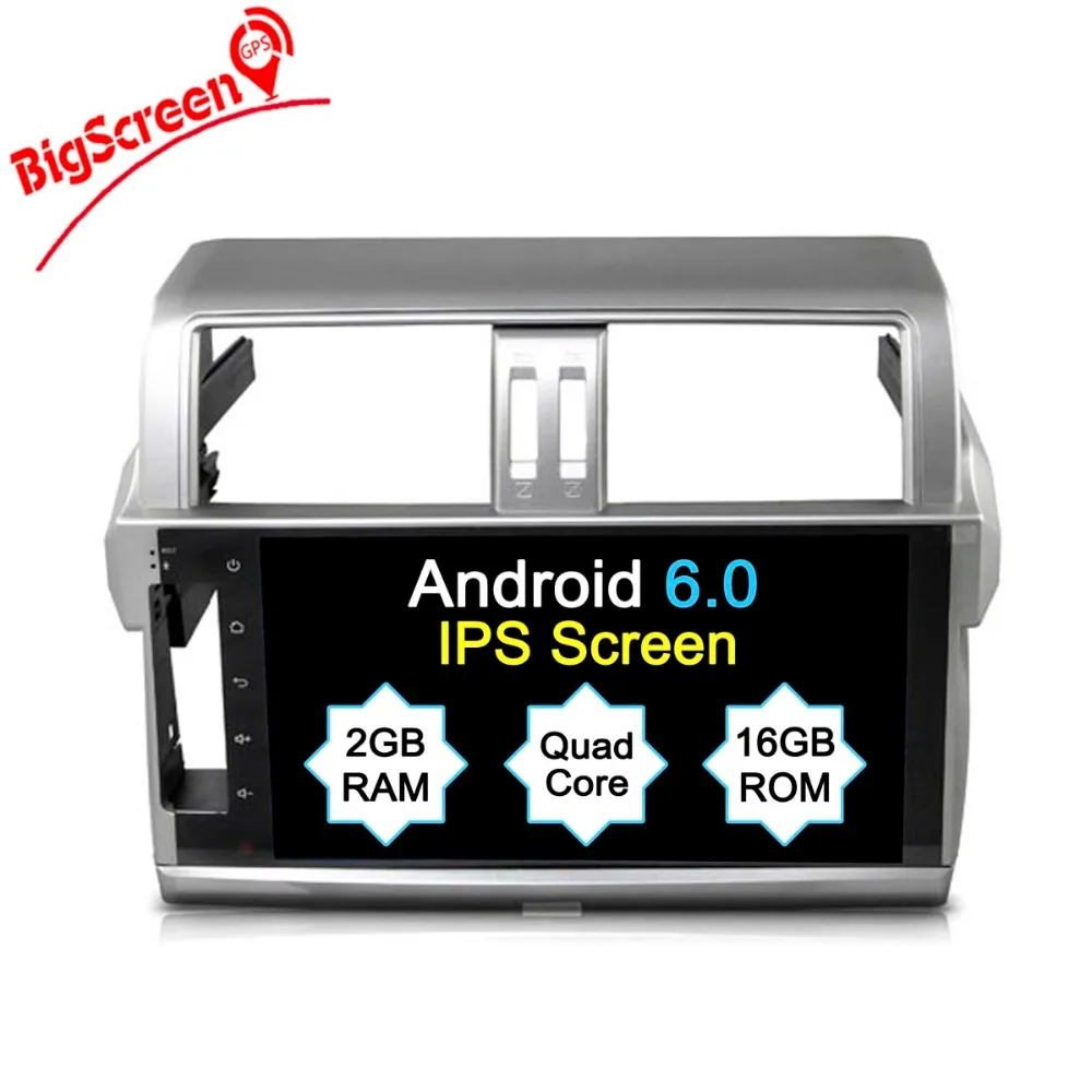 Новейший автомобильный dvd плеер Android 6 0 GPS Navi для Toyota Prado 150 Land Cruiser 2014 2017 Wi Fi стерео