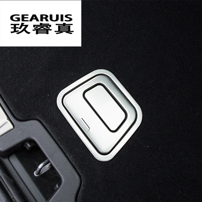 

Car Styling For Volvo XC60 2018 rear trunk switch button stainless steel decoration Sticker cover trim interior auto Accessories
