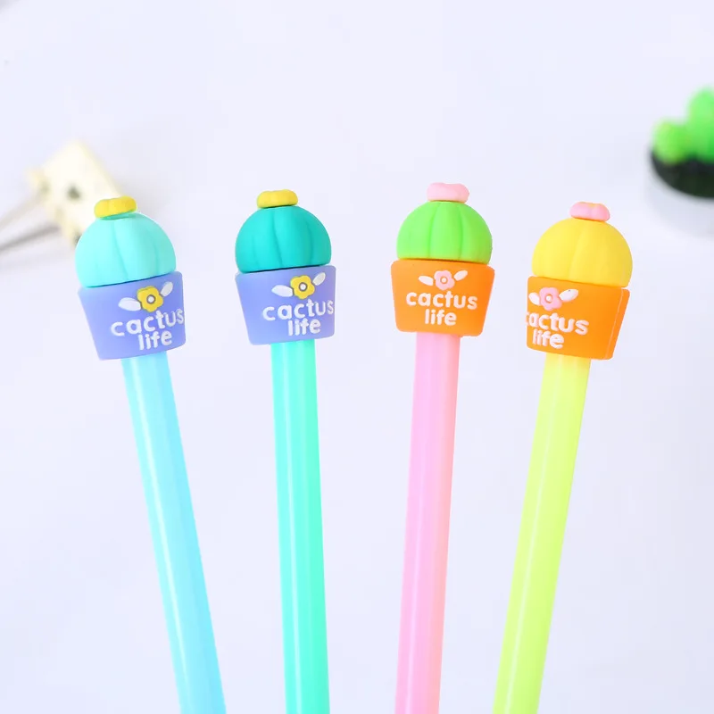 

36 шт./лот гелевая ручка с кактусами милый 0,5 мм черные гелевые Канцелярия: ручка с подписью подарок Эсколар... ручка школьные канцелярские при...