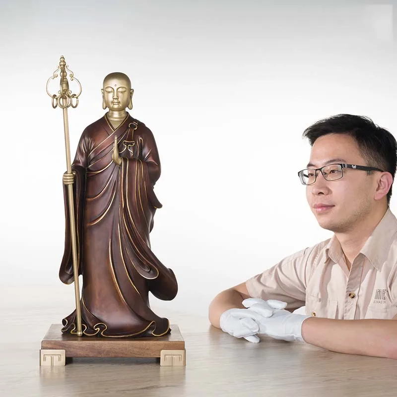 Медные украшения один из тибетского короля для дома статуя Будды чистой