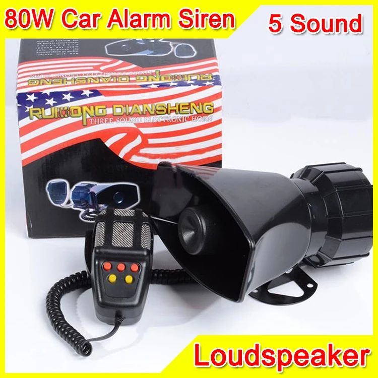 100 Вт 5 звуковая Автомобильная электронная Предупреждение льная сирена