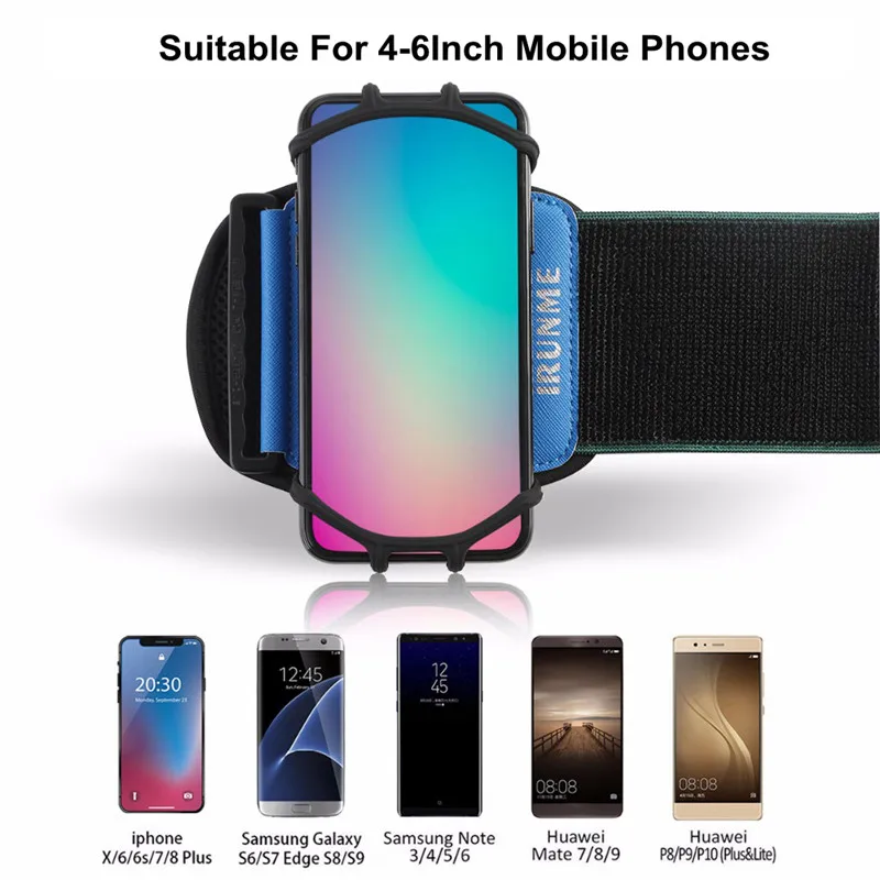 Спортивный нарукавный чехол для IPhone XR/XS 6 7 8 Универсальный вращающийся на