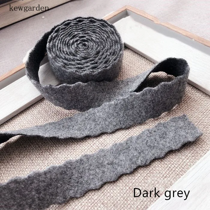 Kewgarden DIY бант хлопковая лента с волнистыми краями шерстяные атласные ленты 25 мм 1