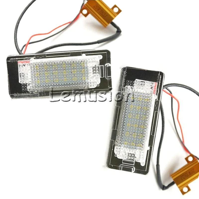 1 пара Автомобильный светодиодный номерной знак светильник 12V SMD СВЕТОДИОДНЫЙ