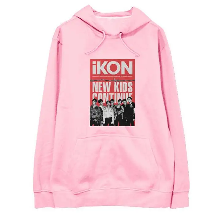 Новое поступление kpop ikon новые детские пуловеры с надписью и названием участников