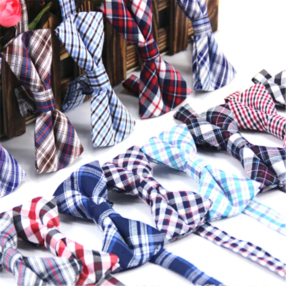 Модные детские однотонные галстуки бабочки для маленьких мальчиков Галстук