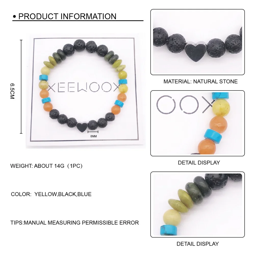 Женский и мужской браслет с диффузором из эфирных масел Boho модный подарок