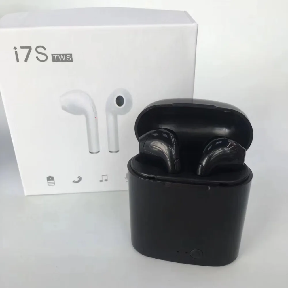 5 шт./лот с retaile box i7 i7s TWS Bluetooth наушники беспроводные гарнитуры стерео