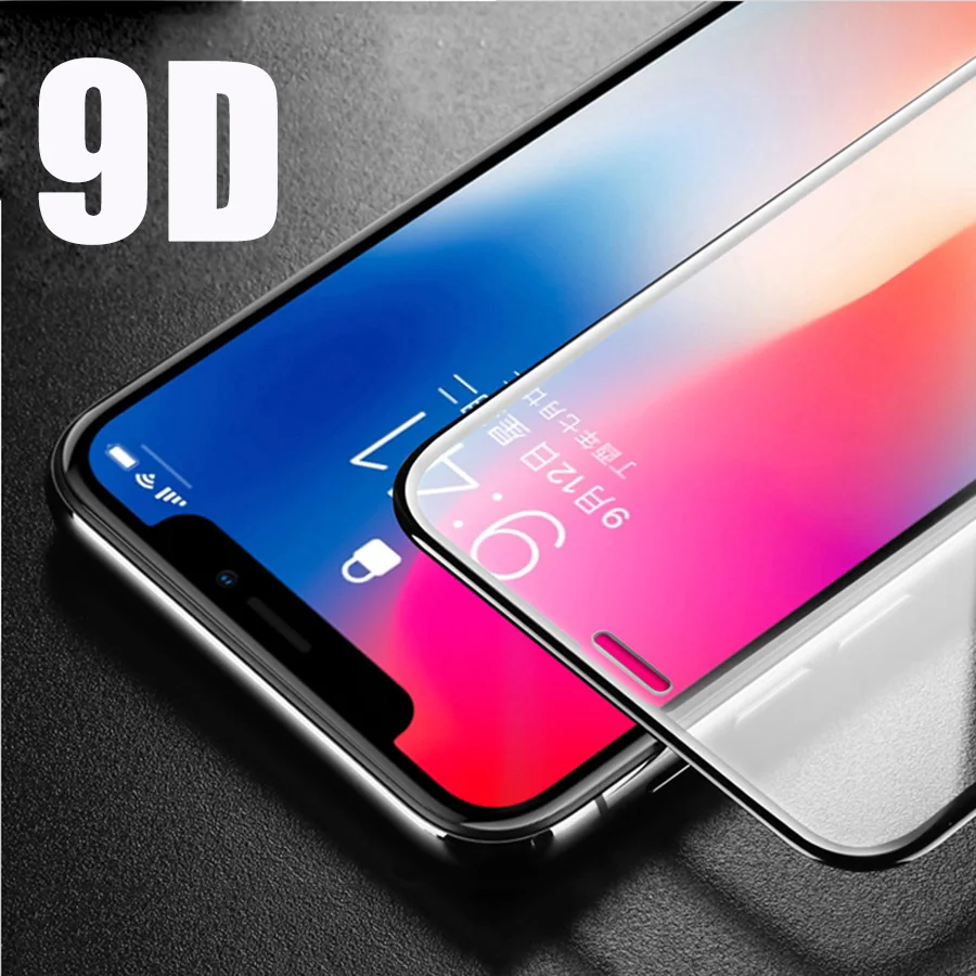 Защитное стекло 5d для iPhone 6 7 X Защита экрана 6S 8 Plus 10 7plus защитное Gorilla Glass