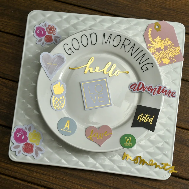 50 шт. этикеток на рабочий день кардшток штампы для скрапбукинга Happy planner/Card