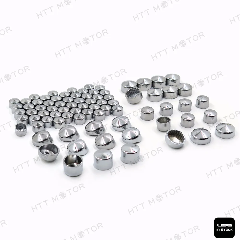 Aftermarket мотоцикл части 79 шт. хромовые колпачки платье комплект для 99-16 Harley Big Twins двигатель полный болт крышки
