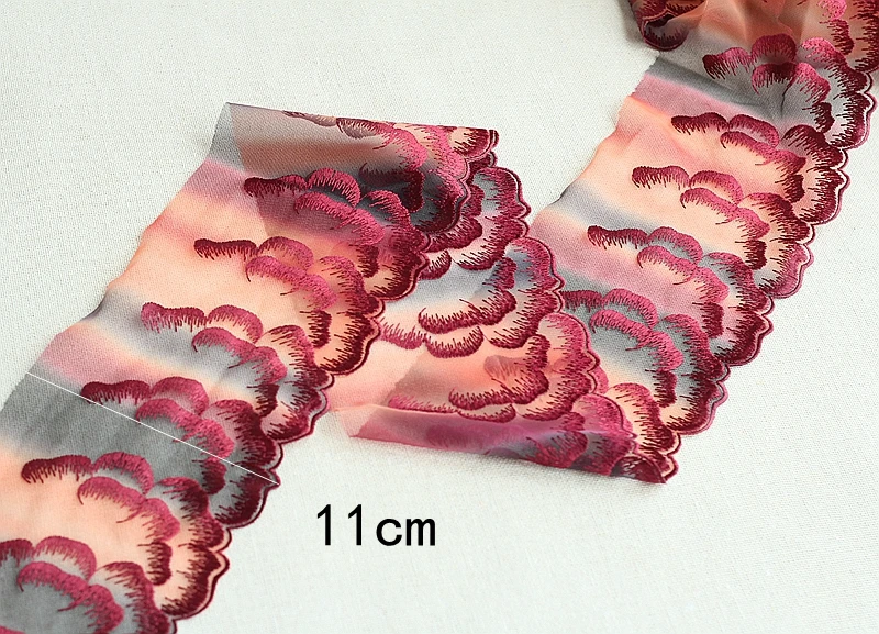 MLAEY 2Yards Embroidered Flower Lace Trim High Quality Fabric DIY Craft&ampSewing Dress Clothing Accessories | Дом и сад