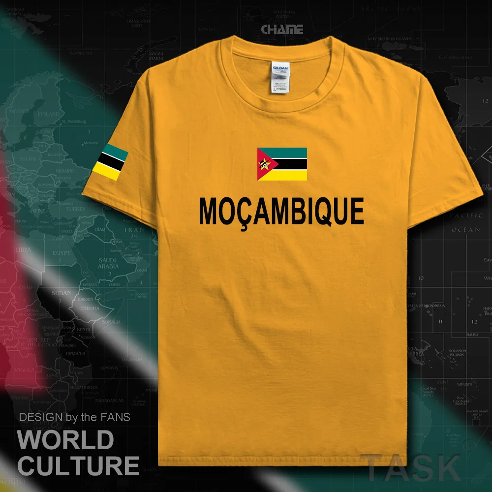 Мозамбик Мужская футболка Африка Мода 2017 Джерси Национальная команда 100% хлопок